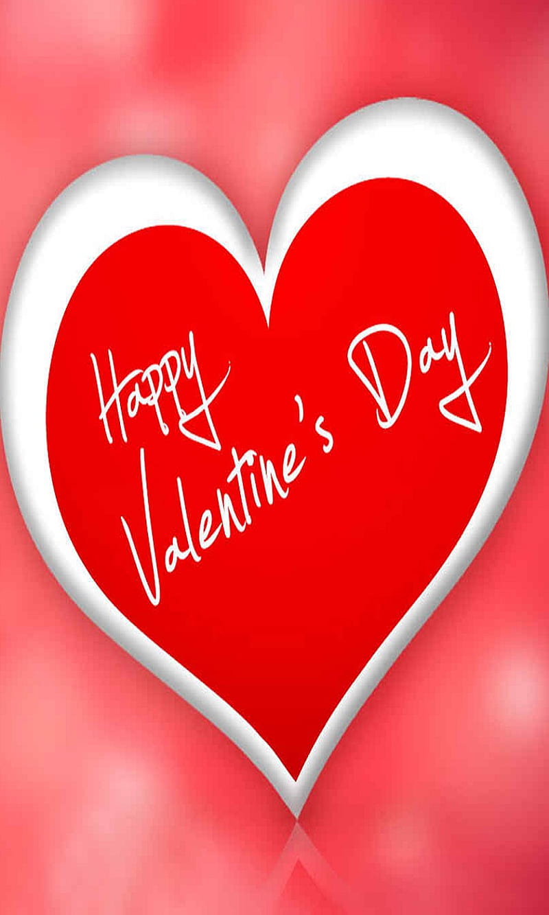 Happy valentine day, heart, i love you, love, nice, HD phone wallpaper