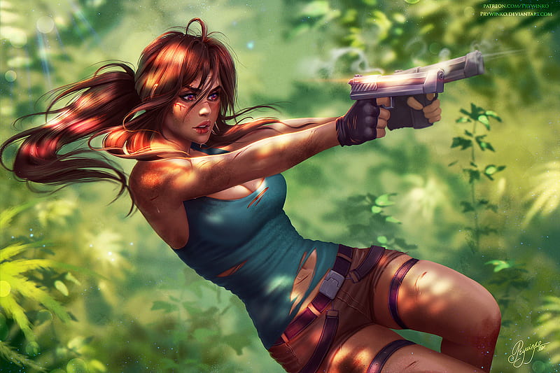 Lara Croft Tomb Raider Fanart, tomb-raider, lara-croft, games, artist, artwork, digital-art, fantasy, HD wallpaper