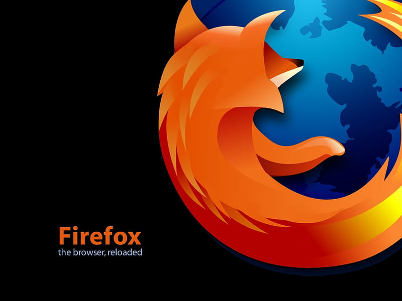 Firefox The Browser Reloaded, firefox, black, HD wallpaper