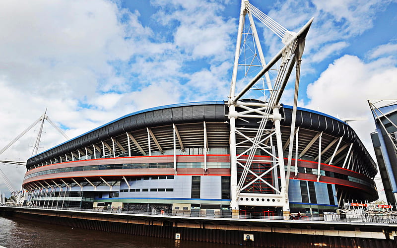 Stadiwm y Mileniwm, Millennium Stadium, Cardiff, Wales, football stadium, Great Britain, HD wallpaper