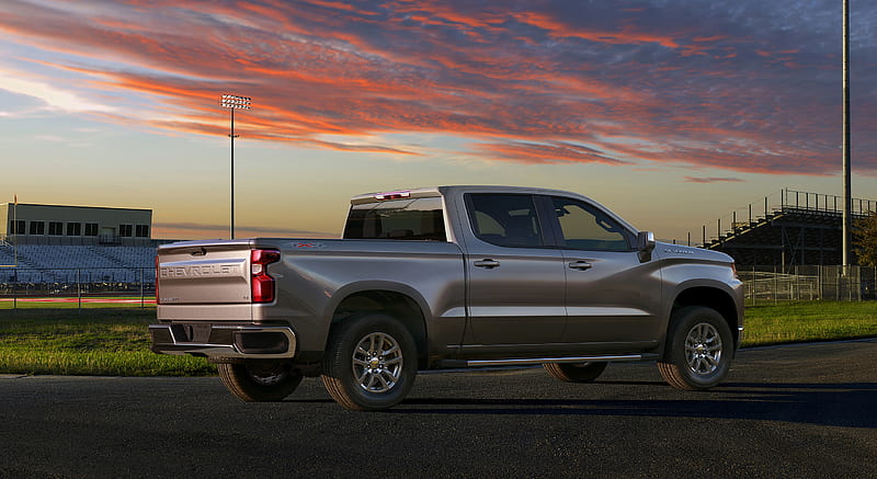 2019 Chevrolet Silverado - Rear Three-Quarter, car, HD wallpaper | Peakpx