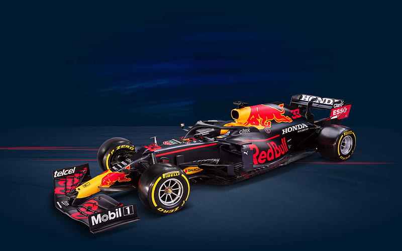 Red Bull Racing RB16B, studio, 2021 F1 cars, Formula 1, sportscars, Red Bull Racing Honda, new RB16B, F1, Red Bull Racing 2021, F1 cars, HD wallpaper