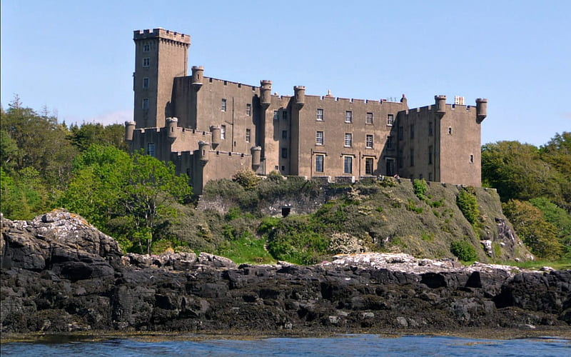Dunvegan Castle, Skye, Scotland, Scotland, Skye Island, Castle, Medieval, HD wallpaper