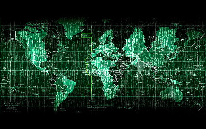 Cyber Map, the world wide web, www, the internet, HD wallpaper