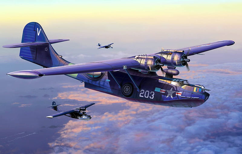 USA, Bomber, Seaplane, Daniel Fuss Is About, Spy Plane, US NAVY, противолодочный самолет, PBY 5A Catalina For , Section авиация, HD wallpaper
