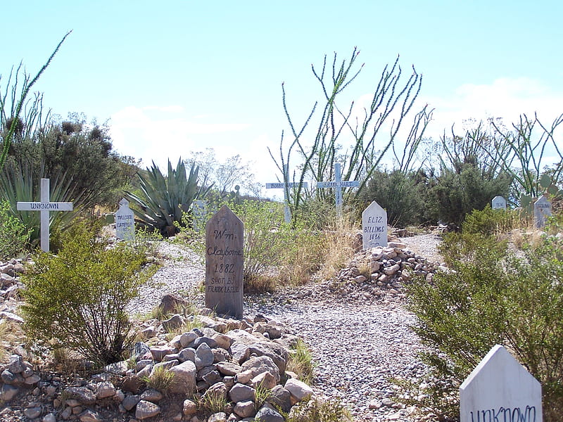 Boothill Cemetery Markers, Tombstone, Arizona, Mining, Graveyards, Western, Tourism, HD wallpaper