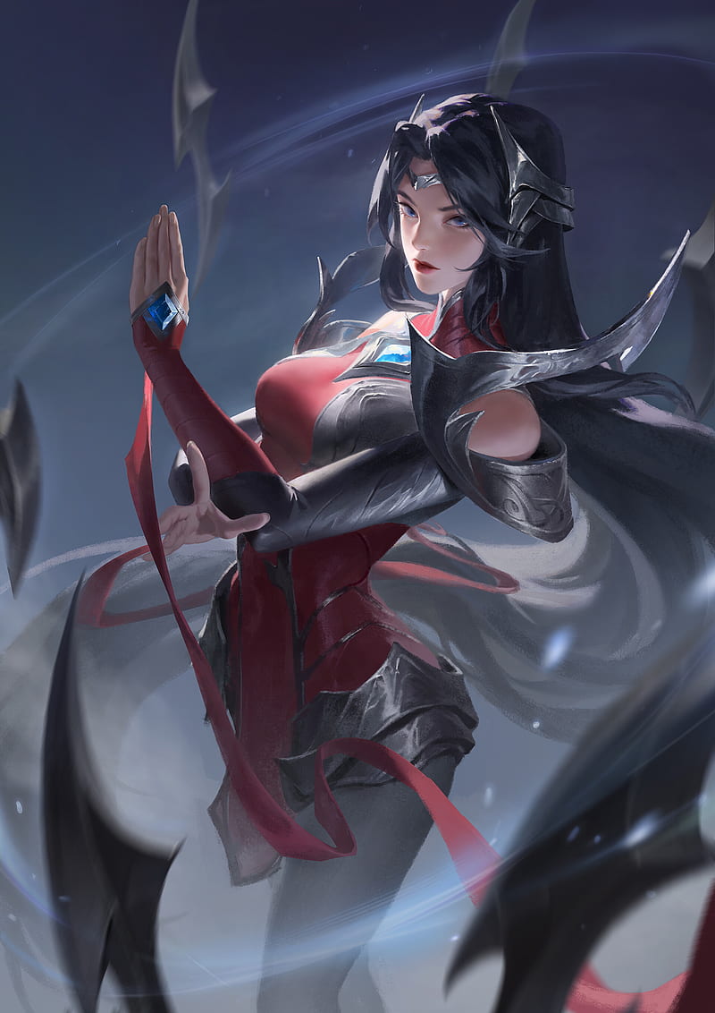 Irelia, anime, drawing, game, games, girl, league of legends,  leagueoflegends, HD phone wallpaper