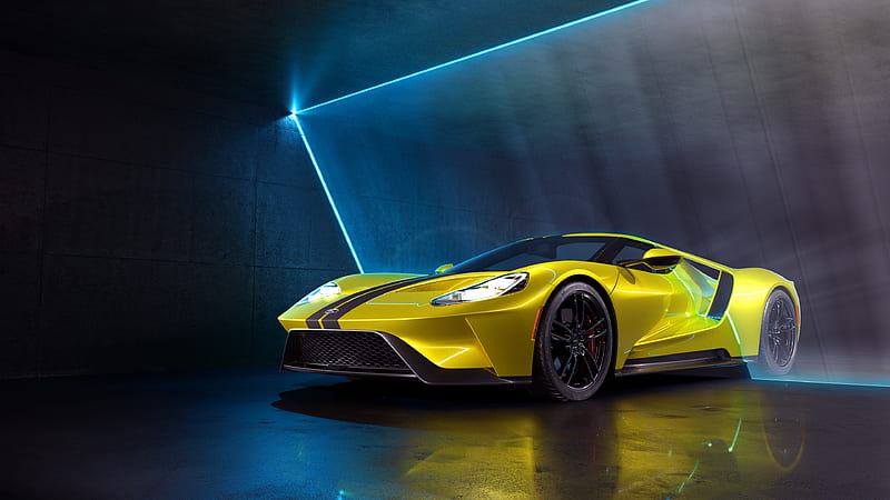 Ford GT Cgi, ford-gt, ford, carros, behance, HD wallpaper