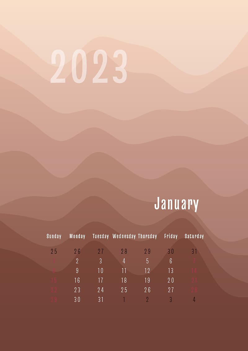january vertical calendar every month separately. monthly personal planner template. Peak silhouette abstract gradient colorful background, design for print and digital 4589781 Vector Art at Vecteezy, January 2023 Calendar, HD phone wallpaper