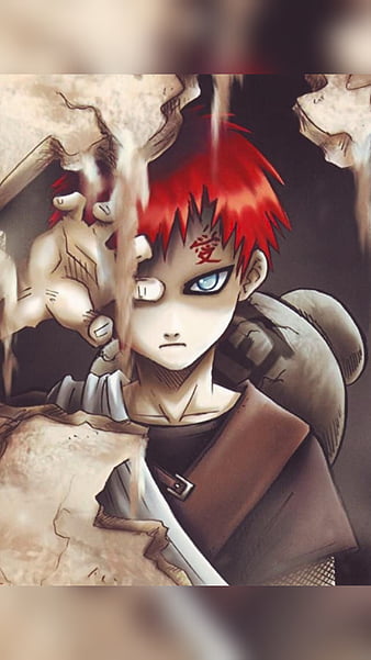 Download Gaara Of The Desert Naruto Black Wallpaper