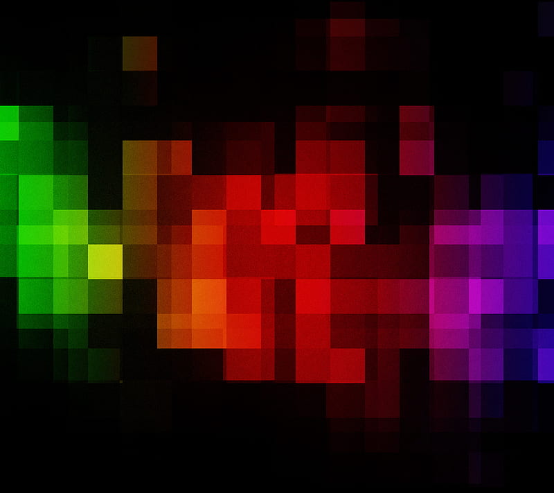 Multicoloured square, coulours, squares, HD wallpaper