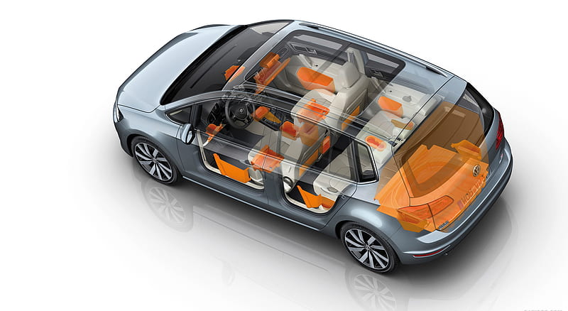 2014 Volkswagen Golf Sportsvan - Storage possibilities , car, HD wallpaper