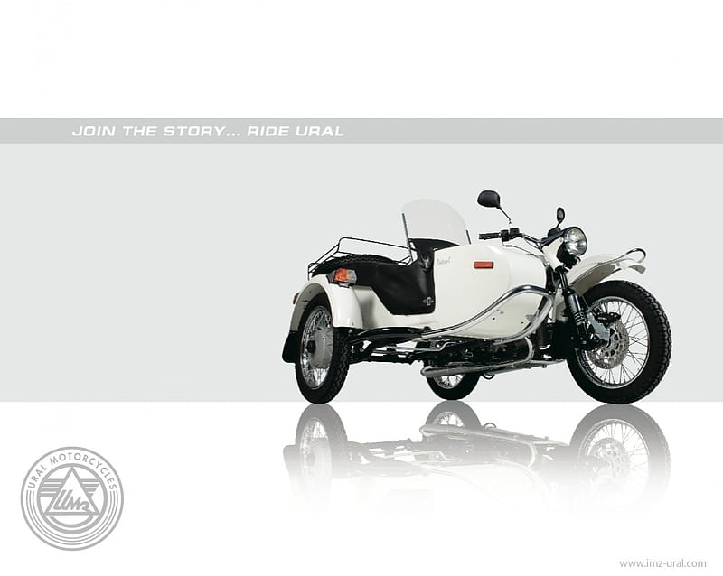 Ural White, ural, sidecar, motorcycle, HD wallpaper