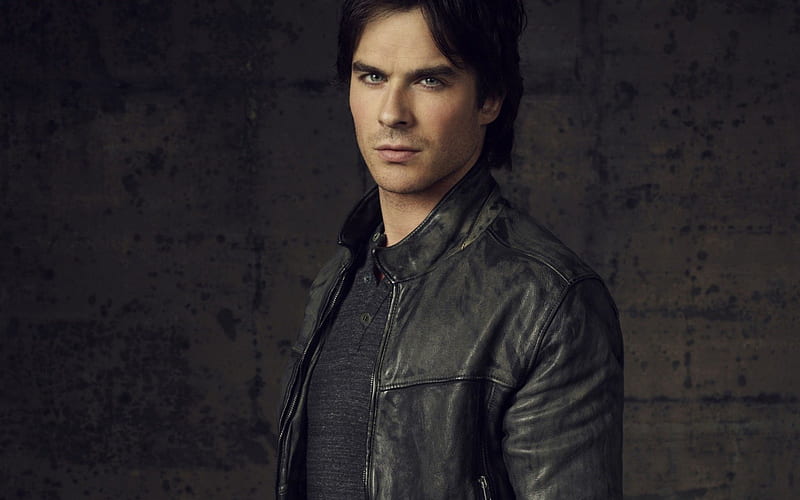 Ian Somerhalder Tv Series Black Vampire Diaries Man Sexy Blue Eyes Actor Hd Wallpaper 1545