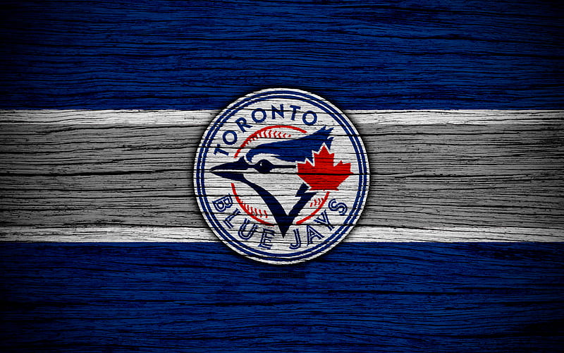 Toronto Blue Jays MLB, baseball, Canada, Major League Baseball, wooden texture, art, baseball club, HD wallpaper