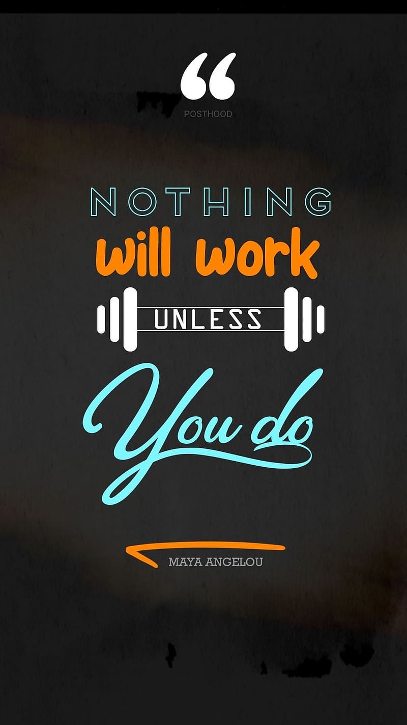 Gym Motivation, White Dumbbell Quotes, quotes, white dumbbell, HD phone wallpaper