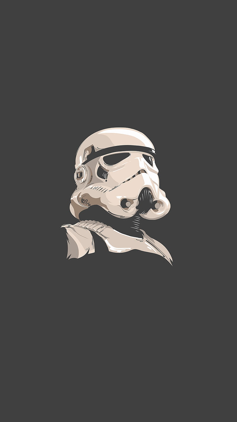 Storm Trooper, 929, clean, cool minimal, new, star wars, HD phone wallpaper