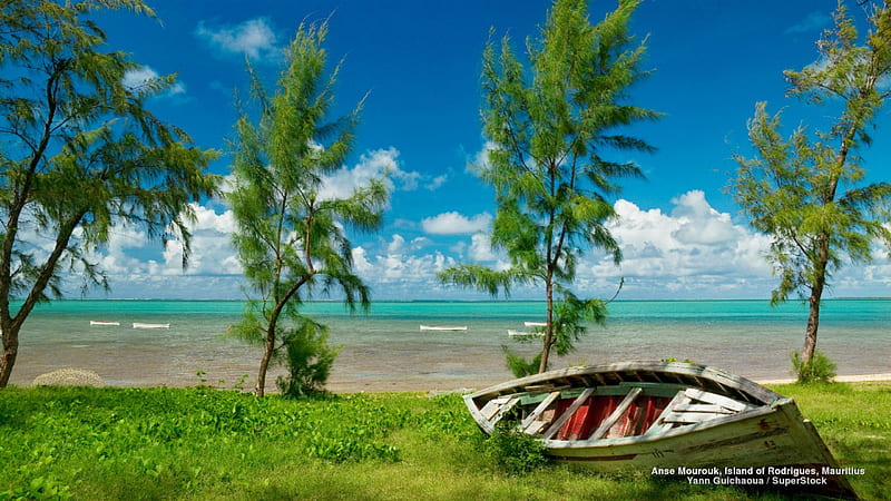 Beach in Mauritius, Africa, beaches, mauritius, nature, sky, africa, HD wallpaper