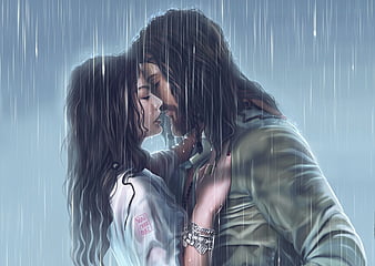 HD kissing in the rain wallpapers | Peakpx