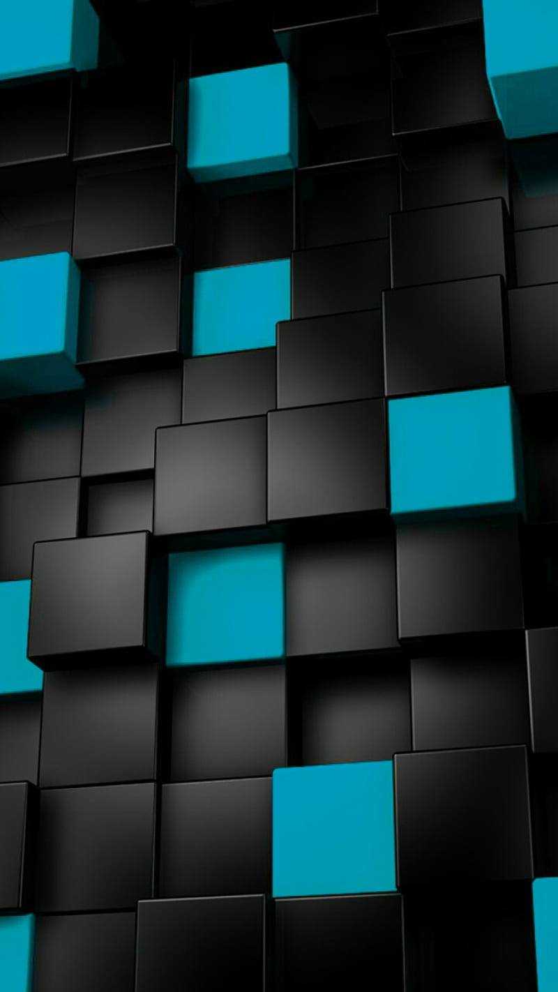 MVP Cubes, light blue, HD phone wallpaper
