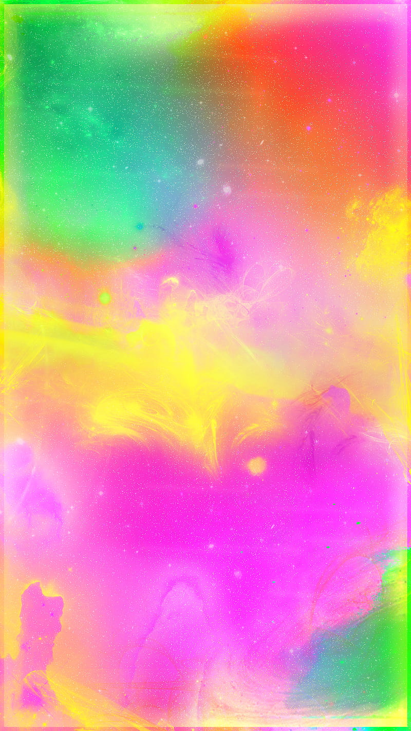 purple background, green background, yellow background, digital art, gradient, artwork, yellow, purple, green, abstract, colorful, HD phone wallpaper