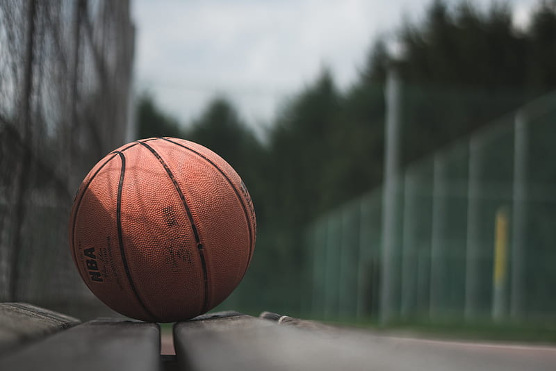 ball, basketball, bench, sport, game, HD wallpaper