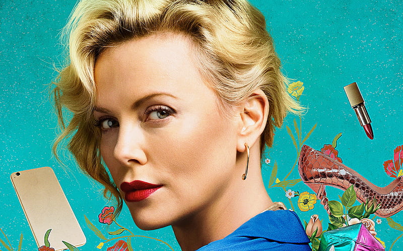 Gringo, 2018, Charlize Theron poster, comedy thriller, new movies, HD wallpaper