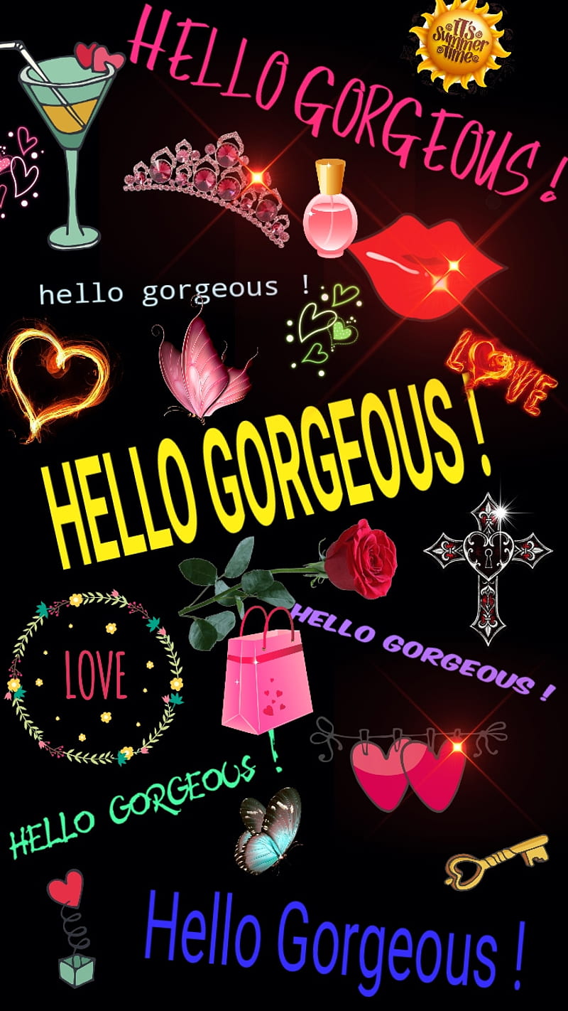 Hello Beautiful Wallpaper  Hello beautiful quotes Quote aesthetic Words  wallpaper