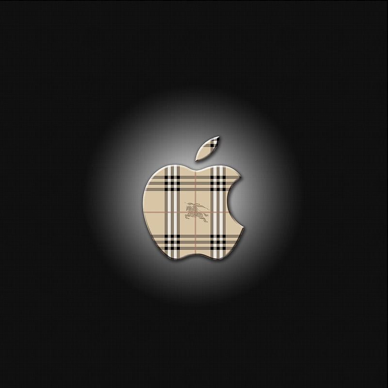 Burberry, apple, desenho, fashion, mac, HD phone wallpaper
