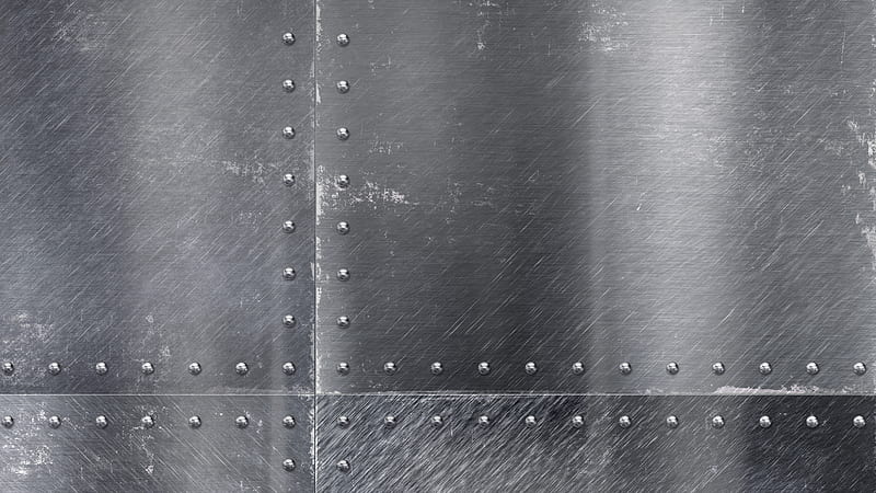 Riveted Metal Plate, closeup, plate, steel, gray, HD wallpaper