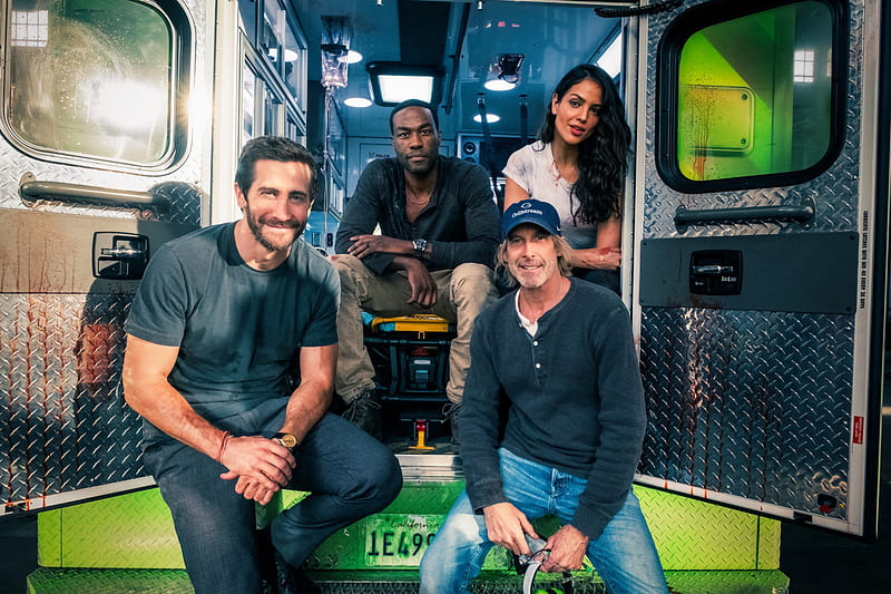 Movie, Ambulance, Jake Gyllenhaal , Yahya Abdul-Mateen II , Eiza Gonzalez , Michael Bay, HD wallpaper