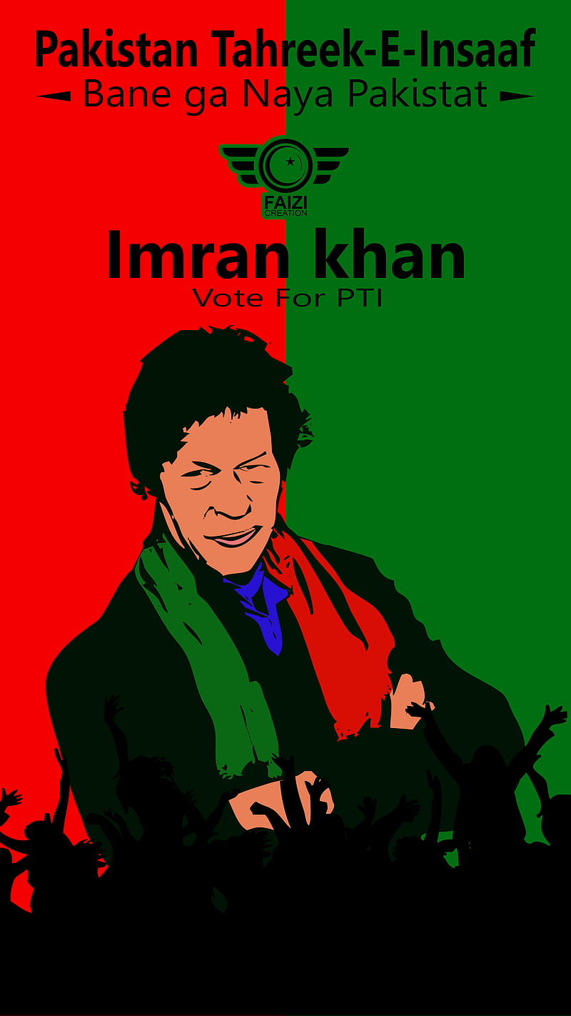 PTI , faizicreation, imran khan, pit, HD phone wallpaper