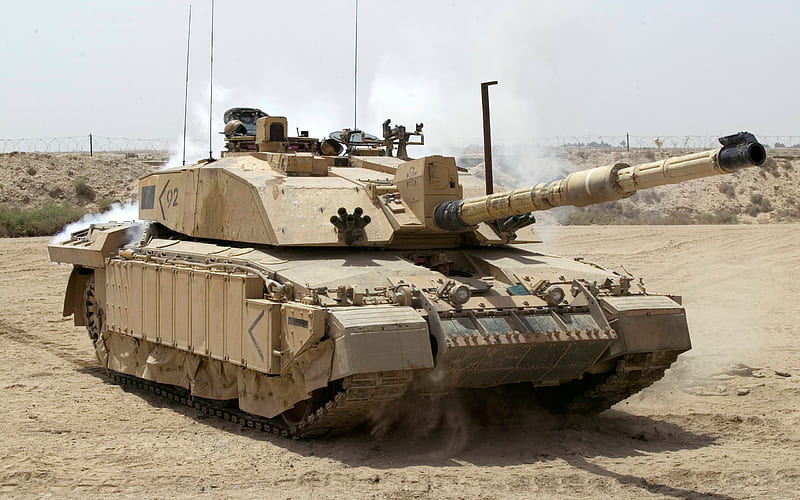 Challenger II, Battle tank, British tanks, modern armored vehicles, desert, HD wallpaper