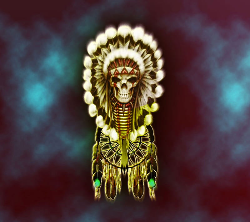 Dreamcatcher, chief, saguaro, skull, HD wallpaper