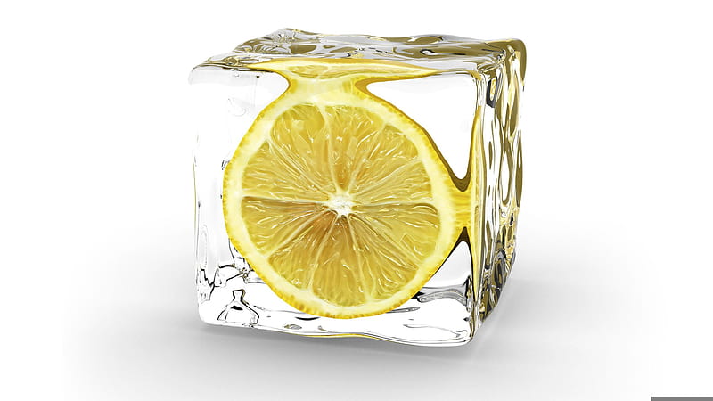 Lime cube Minimalism Lemon Ice Ice Cube, HD wallpaper