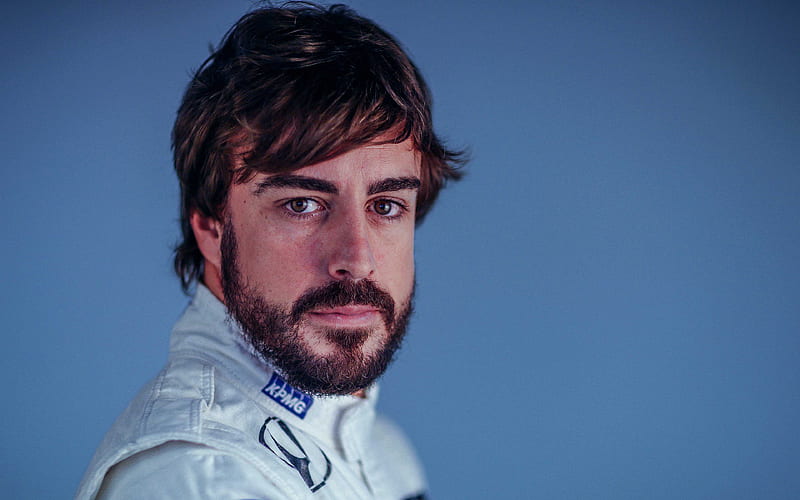 Fernando Alonso portrait, Spanish racing driver, Formula 1, F1, two-time world champion, McLaren F1, HD wallpaper