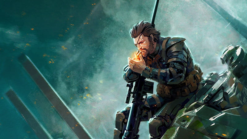 Metal Gear, metal-gear, games, artwork, artist, warrior, digital-art, HD wallpaper