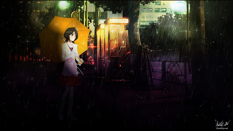 Kuchiki Rukia, cute, kuchiki, girl, anime, umbrella, rukia, sexy, HD wallpaper