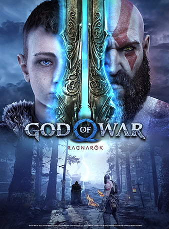 Kratos God of War Ragnarok 4K Phone iPhone Wallpaper #8181a