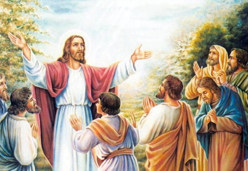 Jesus preaching, christ, jesus, gospel, disciples, religion, HD wallpaper
