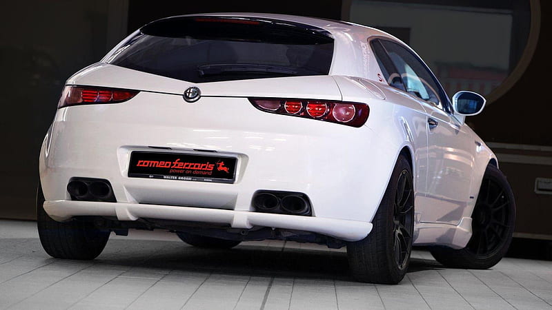 Romeo Ferraris pushes supercharged Alfa Romeo Brera with 98 HP more, HD wallpaper