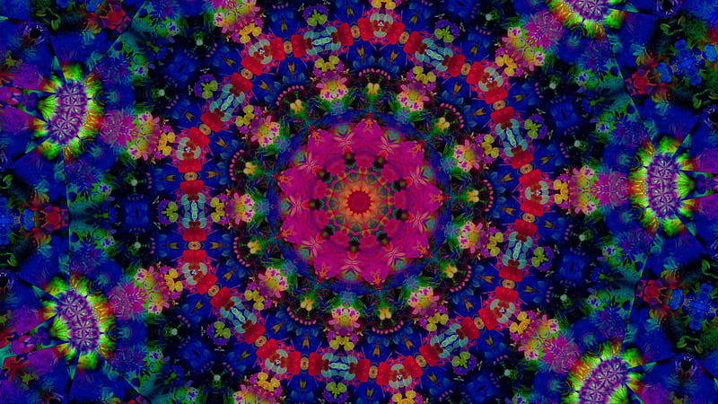 Festival of Colors, red, colorful, intricate pattern, Bright, cheerful, shapes galore, celebration, co11ie, homemades, deep pink, smiling, happy, kaleidoscope, kaleidoscopes too1, neon green, blue, HD wallpaper