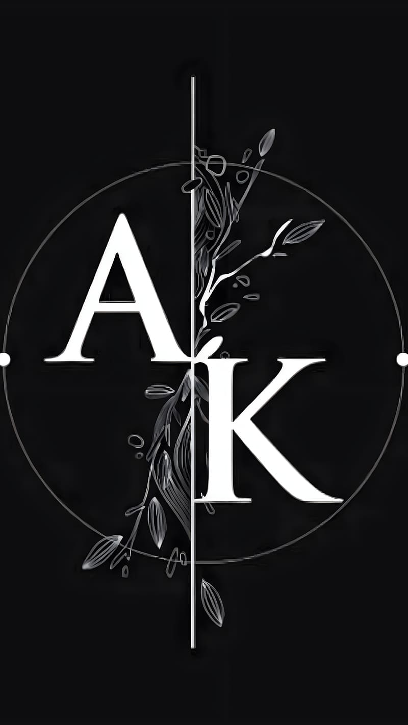 A K Name, doodle, doodle a k, letter a k, HD phone wallpaper