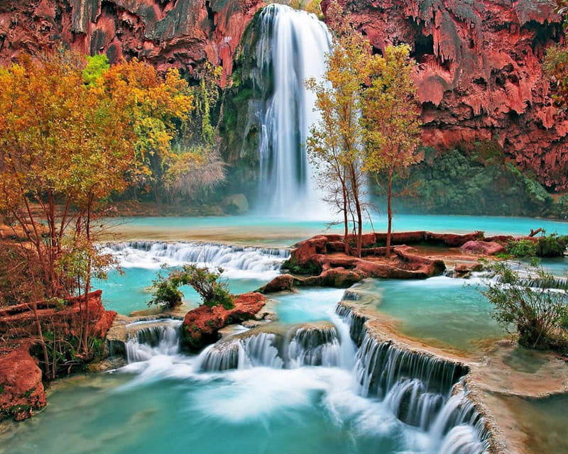Waterfall, mountain, nature, bonito, woterfall, HD wallpaper | Peakpx