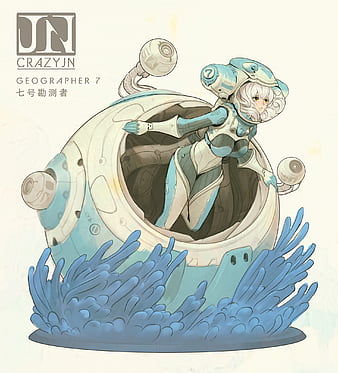 3D Rendering Anime Space Girl on White Stock Illustration - Illustration of  young, superhero: 214089480