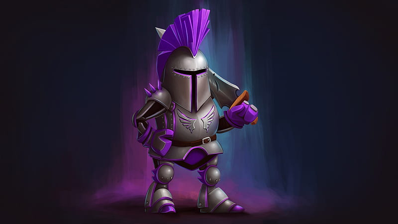 Knight Squad - Purple Knight. Steam Trading Cards, HD wallpaper