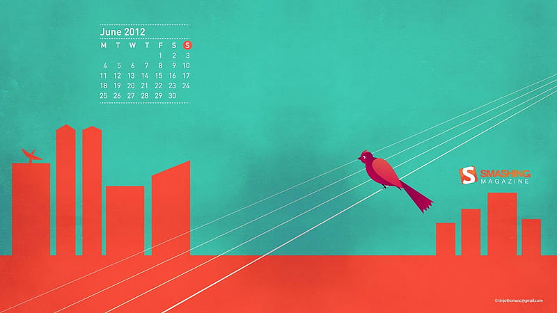 Without Angry-June 2012 calendar, HD wallpaper
