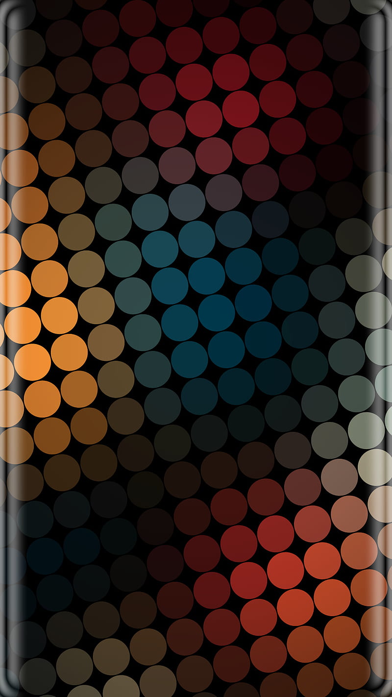 Abstract, colorful, dots, edge, s7, HD phone wallpaper