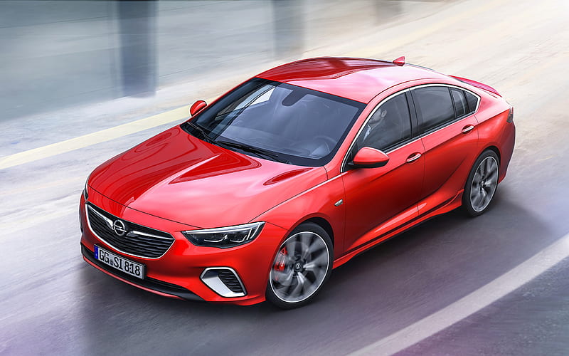 Opel Insignia GSi, 2018, New Insignia, red Opel, tuning, German cars, Opel, HD wallpaper
