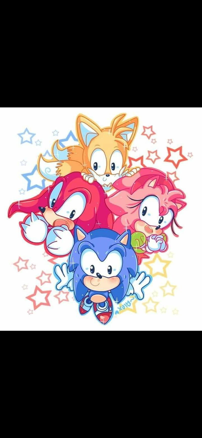 Classic, amy, knuckles, sonic, tails, HD phone wallpaper